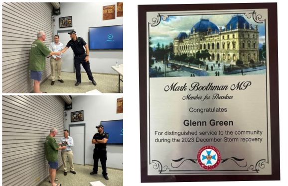 Glenn Green Honored for Exceptional Service